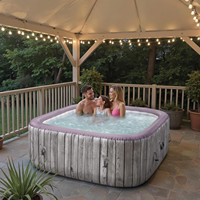 Spa gonflable portable d'extérieur en PVC, prix d'usine, 550L, 4-5 personnes, à vendre