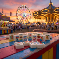 2026 Vente en gros Mini Mahjong américain pour parcs d'attractions, prêt à expédier, jeu de loisirs personnalisé pour stations balnéaires et clubs de vacances