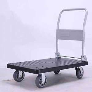 मंच और <span class=keywords><strong>fordable</strong></span> हाथ संचालित लिफ्ट ट्रक और एक संभाल के साथ हाथ ट्राली - Product Image 2