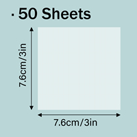Transparent auto-adhésif collant étanche Notes autocollants 50 pièces/paquet quotidien faire liste mémo bloc-notes papier PET école bureau