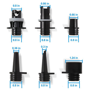 Adaptateur de valve pneumatique pour bateau gonflable LCO-SPORT SUP, ensemble de 6 pièces, multifonctionnel pour paddle board, bateau, canapé, matelas, tente, ballon de yoga - Product Image 3