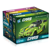 Bloques de Construcción Compatibles para Niños, Rompecabezas de Auto, Ensamblaje de Piezas Pequeñas, Modelo de Auto Deportivo, Juguetes de Carreras