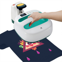 Machine d'impression numérique portable AST&T HP2 pour t-shirts, petite presse à chaud combinée, imprimante automatique de labels/cartes, certifiée CE/RoHS