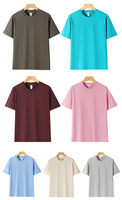 T-shirt pour homme en coton tricoté 230g à manches courtes, vêtements de marque de mode d'été, t-shirt blanc pour homme, t-shirt de couple pour homme