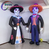 Mascottes gonflables personnalisées de squelettes pour couples, pour le Jour des Morts, le festival Dia de los Muertos et la décoration de jardin