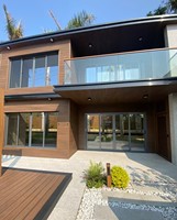 Fabricant OEM/ODM de qualité supérieure, panneau mural rainuré 3D en WPC résistant aux chocs, imperméable, à grain de bois, sur mesure, pour extérieur