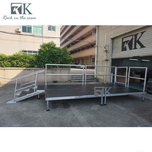 Escenario de Aluminio con Rampas para Festivales al Aire Libre, Escenario Estable de Cuatro Patas - Product Image 2