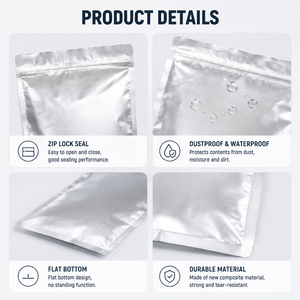 Sacs Ziplock en aluminium de haute qualité de 5 gallons, imprimés en héliogravure BOPP/VMPET/S-PE, résistants à l'humidité, pour le stockage de gros volumes de produits alimentaires, notamment les chips de pommes de terre - Product Image 2