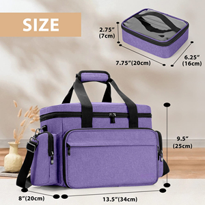 Grande trousse de maquillage avec séparateurs amovibles, trousse de maquillage de voyage pour ranger les cosmétiques et les accessoires capillaires - Product Image 2