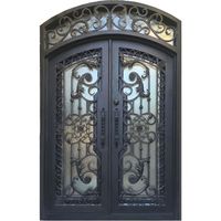 Puertas y Ventanas de Hierro Forjado Personalizadas para Edificios Residenciales de Villas Modernas