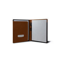 Organisateur de bureau en cuir PU, porte-documents efficace, classeur à anneaux, porte-documents, couleurs personnalisées, logo pour le bureau