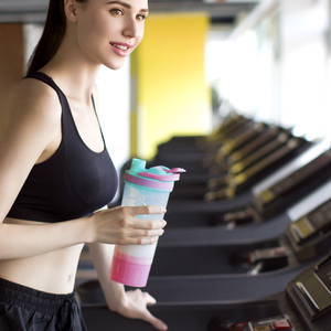 Gran oferta, botella agitadora de proteínas con bola, a prueba de fugas, taza deportiva de plástico sin BPA, logotipo personalizado, botella de agua para gimnasio - Product Image 6