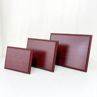 Vente en gros Plaque de certificat en bois rouge vierge Prix Plaques en bois massif vierges MH-MJ0315