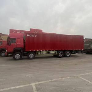 Gebrauchte schwere LKW HOWO Muldenkipper 8x4 Fracht transport fahrzeug 9,6 Meter Container Fracht fahrzeug - Product Image 3