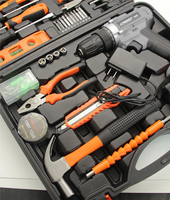 Kit d'outils complet pour perceuse au lithium 21V - Ensemble de réparation tout-en-un pour l'entretien domestique et l'utilisation quotidienne