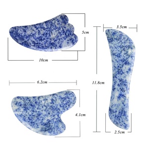 <span class=keywords><strong>Kit</strong></span> professionali per la cura della pelle Sodalite blu 3 in 1 Gua Sha con scatola Gua Sha blu scuro Gua Sha Set <span class=keywords><strong>Kit</strong></span> viso - Product Image 6