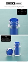 Bouteille de capsules d'huile de poisson en acrylique 40ML Distributeur de bonbons pour emballage de médicaments