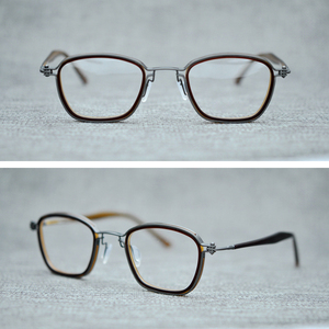 Vintage Quảng Trường Rõ Ràng Lens Kính Khung Đàn Ông Phụ Nữ Titan Acetate Retro Kính Mắt Người Đàn Ông Quang Học Kính Khung Eyewear - Product Image 2