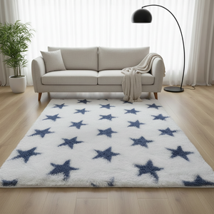 Tapis shaggy en <span class=keywords><strong>fausse</strong></span> <span class=keywords><strong>fourrure</strong></span> moelleuse rose et blanc de luxe, pour salon et chambre à coucher, vente en gros, échantillon disponible - Product Image 5