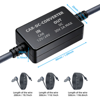 Convertisseur DC-DC Starlink pour voiture 12V/24V vers 30V 2A, alimentation allume-cigare avec affichage numérique et USB-A pour camping-car, camion, yacht