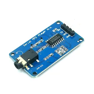 Módulo de reproductor de música MP3, ranura para tarjeta TF, microSD, UART, TTL, compatible con YX5300