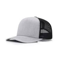 Gorra de Béisbol Estilo Vintage, Gorra Trucker de Cinco Paneles con Malla, Cierre a Presión, Logotipo Personalizado Bordado, Transpirable e Impermeable