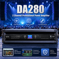 Amplificateur numérique double canal 800W avec écran d'affichage, amplificateur de puissance audio professionnel pour sonorisation de scène et enceintes PA