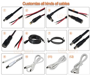 12V 24V <span class=keywords><strong>DC</strong></span> 5,5*<span class=keywords><strong>2</strong></span>,1mm Cable de alimentación 1 macho a <span class=keywords><strong>2</strong></span> hembra enchufe <span class=keywords><strong>DC</strong></span> Power Splitter Y Cable para tira de luz LED CCTV - Product Image 5