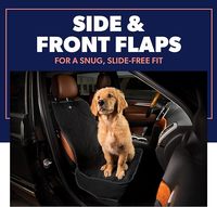 Housse de siège de voiture pour chien, imperméable, hamac, protection de siège arrière, tapis, protection quatre saisons, ajustement universel, protection UV 95%, noir