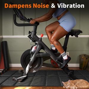 Tapis de protection pour vélo d'appartement, tapis pour vélo d'entraînement, tapis pour vélos de spinning d'intérieur et tapis de marche sur sol dur - Product Image 4