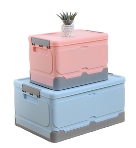 Collapsible storage box plastic foldable  foldable car storage box