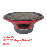 Haut-parleur extérieur alimenté 3000Watt 5''Voice Coil 18 pouces Subwoofer.