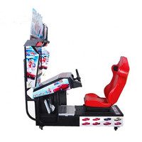 Simulateur de course automobile 3D avec garantie d'un an, machine de jeu vidéo d'arcade, simulateur de course en anglais