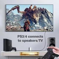 Xput Répartiteur Audio Optique Numérique Plaqué Or 1 en 2 Câble Optique Audio Connecteurs Toslink Câble Amplificateur de Puissance