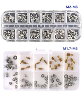 Jeu de vis à six pans creux M4 M5 M6 en acier inoxydable à trois filets combinés