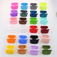 Écouteurs TWS miniatures colorés avec logo personnalisé, étui de protection souple en silicone fin, portable, antichoc pour AirPods Pro 1/2