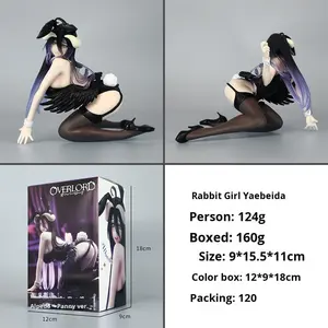 Belle Bunny Girl <span class=keywords><strong>Albedo</strong></span> Figure Statue du roi des morts-vivants Anime agenouillé Ornement <span class=keywords><strong>Sexy</strong></span> Girl Figures - Product Image 4