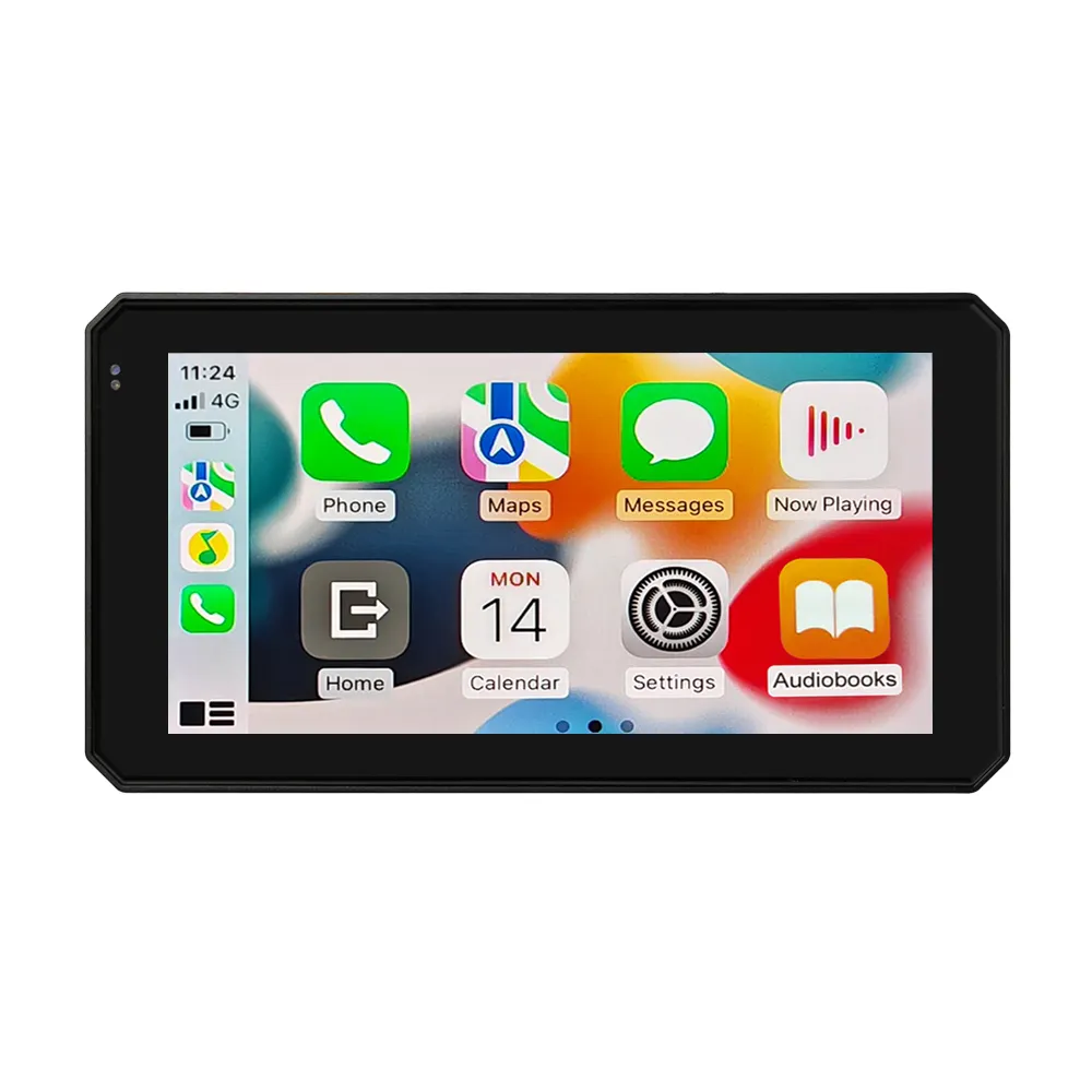 Road Top 5.98 inch xách tay GPS navigation xe máy IPX7 GPS màn hình Apple không dây Android tự động xe máy Carplay hiển thị