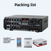 Yüksek Güçlü Stereo Ev & Araba Dış Mekan Amfisi 12V/220V EQ Ekolayzırlı Çift Kullanımlı Karaoke Toptan Satış Mevcut