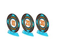 Offre Spéciale Blaster jeux de cibles de tir en plastique souple jouets pour enfants jouet de plein air EVA jouet pistolet à Air