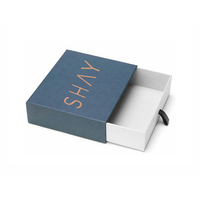 Boîte cadeau coulissante en carton kraft personnalisée de luxe moderne pour vêtements, avec gaufrage et revêtement UV, en fourrure