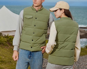 <span class=keywords><strong>Chaleco</strong></span> <span class=keywords><strong>Acolchado</strong></span> Grueso Personalizado, Uniforme de <span class=keywords><strong>Trabajo</strong></span> de Invierno con Bolsillo en el Pecho, Chaqueta sin Mangas Térmica y Cortavientos para Deportes al Aire Libre - Product Image 6