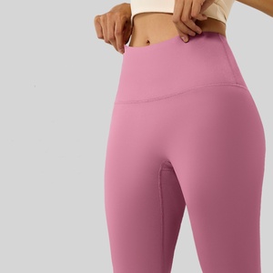 High Waist Seamless Yoga Shorts Women <b>Black</b> Full Length Spandex Polyester Breathable Quick-Drying Lightweight USA Warehouse - Product Image 2