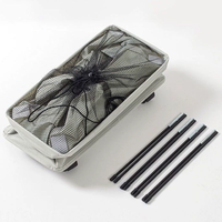 Panier de rangement d'angle portable et pliable à roulettes, avec 4 roues, pour linge sale, salle de bain et armoire, en tissu