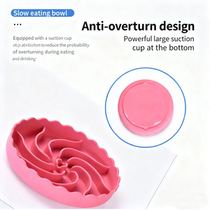 Eco-Friendly Custom Food Grade Silicone <strong>Dog</strong> <strong>Bowl</strong> Stylish <strong>Rounded</strong> Slow Feeder <strong>Dog</strong> <strong>Bowl</strong> for Cats &amp; <strong>Dogs</strong> Travel <strong>Bowls</strong> - Product Image 2