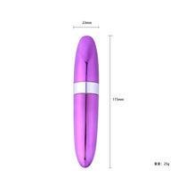 Bestseller Batteriebetriebener Gold-Schwarz-Roter Nippel-Vagina-Schönheits-Mini-Massager Lippenstift-Vibrator 100% Wasserdicht 30g für Frauen