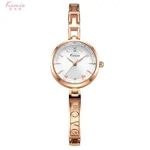 Kimio K 6422S Gepersonaliseerde China Made Lady Quartz Horloge Vintage Stalen Band Waterbestendige Stijlvolle Futuristische Casual Hand Horloge