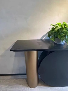 Jiayidao — Table <span class=keywords><strong>d</strong></span>'<span class=keywords><strong>entrée</strong></span> en marbre moderne, Table de <span class=keywords><strong>Console</strong></span> <span class=keywords><strong>d</strong></span>écorative et de couloir, bon marché, pour le salon et la chambre à coucher - Product Image 4