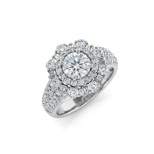 Custom <b>Silver</b>/10K/14K/18K <b>Solid</b> Gold One Carat VVS-VS Quality Round Lab Grown Brilliant Cut Diamond engagement Ring - Product Image 1