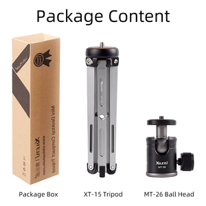 Xiletu MT26 + XT15 <span class=keywords><strong>mini</strong></span> máy tính để bàn bảng <span class=keywords><strong>Tripod</strong></span> với bóng đầu cho DSLR máy ảnh điện thoại thông minh iPhone - Product Image 6